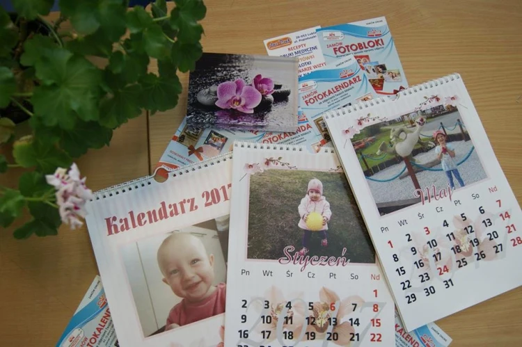 Kalendarze z własnymi zdjęciami i grafiką